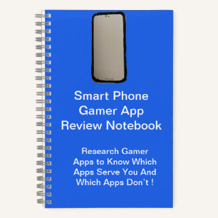 Smart Phone Gamer App Review Notebook Notizbuch