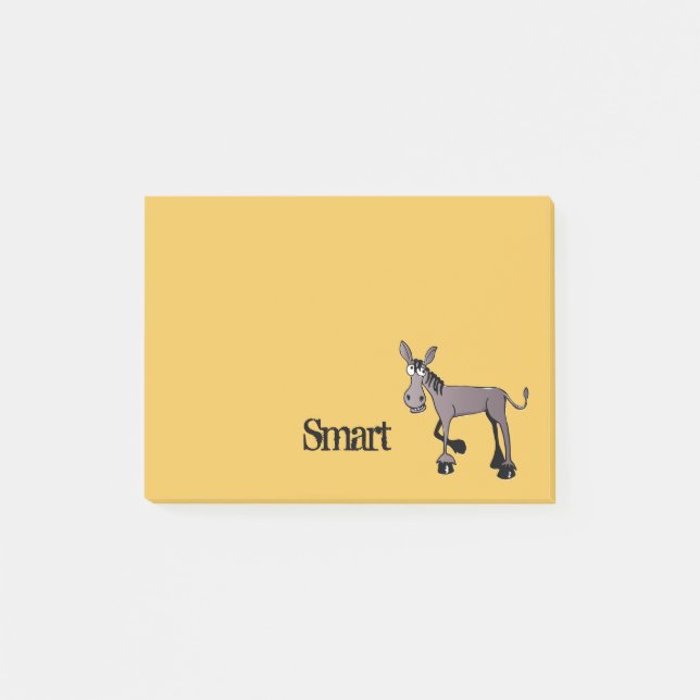Smart Plus Big Mit Augen Donkey Post-it Klebezettel (Vorderseite)