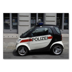 Smart Police Car Wien Österreich Tischnummer