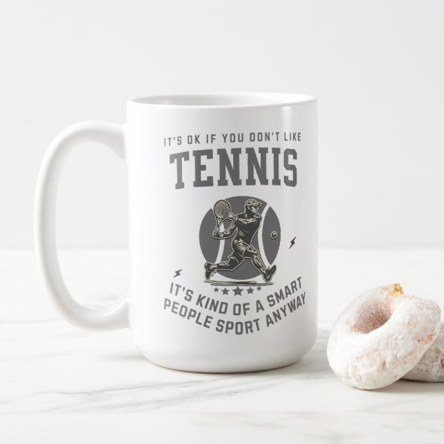 Smart Retro Tennis Sport Kaffeetasse (Mit Donut)