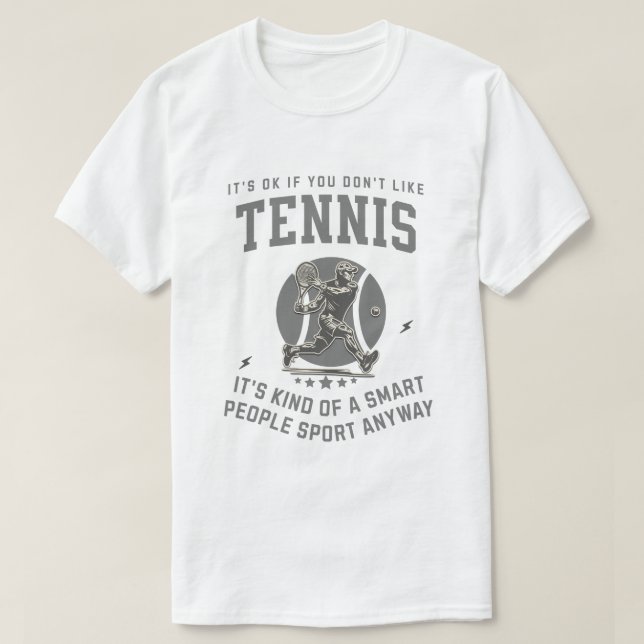 Smart Retro Tennis Sport T-Shirt (Design vorne)