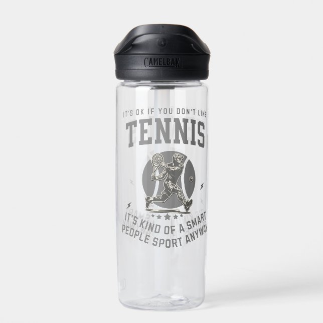 Smart Retro Tennis Sport Trinkflasche (Rückseite)