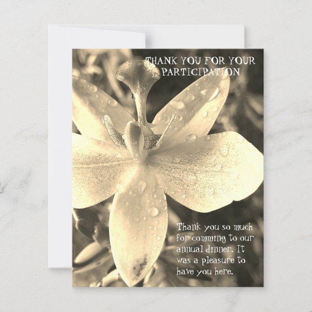 SMART SIMPLE DINNER THANK YOU CARD (Vorderseite)