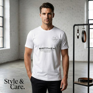 Smart Style Akademisches T-Shirt mit informativem
