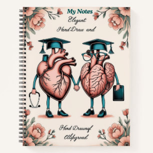 Smart & Sweet: Anatomie-Studiennotizbuch Notizbuch