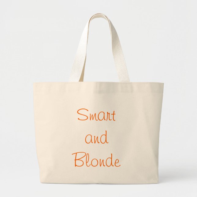 Smart und Blondine Jumbo Stoffbeutel (Vorne)