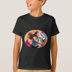 Smart Underhand Serve - Volleyball-weiblicher Spie T-Shirt