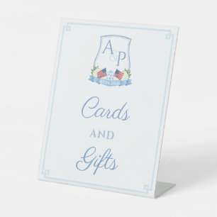 Smart USA Flag Hochzeitskarten und Geschenkgutsche Sockelschild