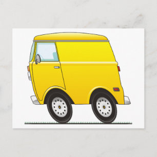 Smart Van Yellow Postkarte