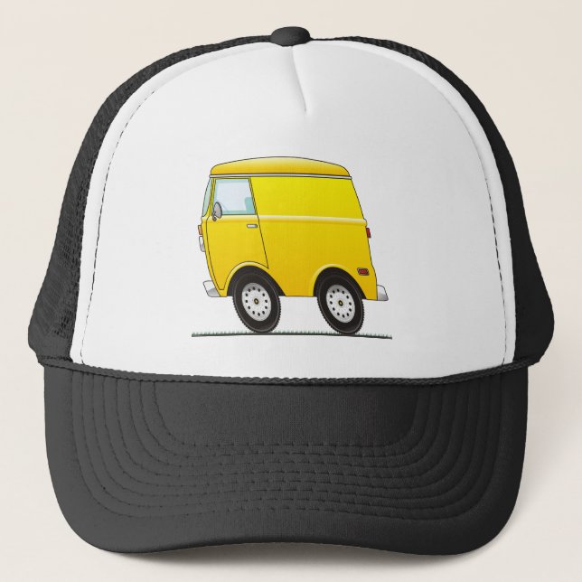 Smart Van Yellow Truckerkappe (Vorderseite)