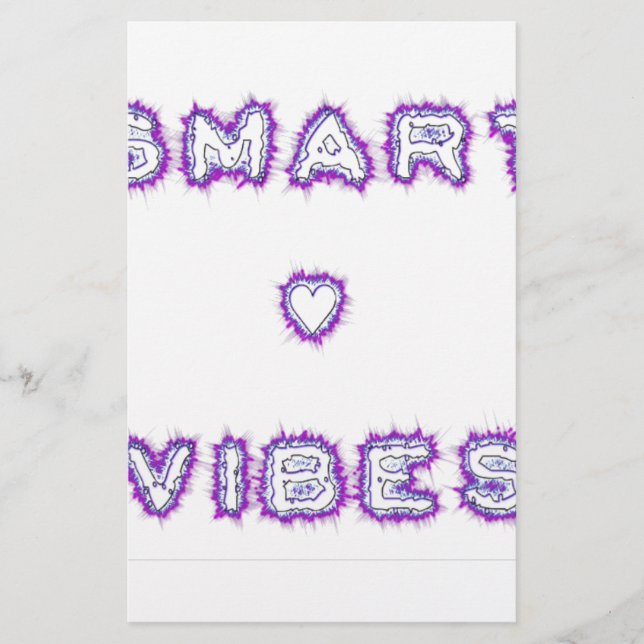 Smart Vibes Zitat Text Art Design (Vorderseite)