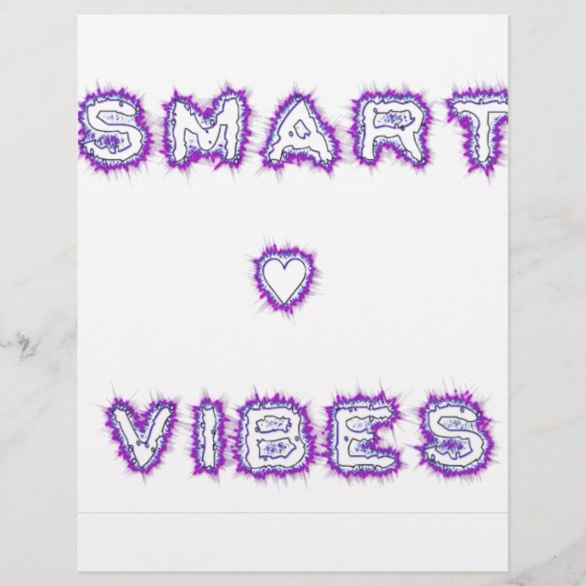 Smart Vibes Zitat Text Art Design (Vorderseite)