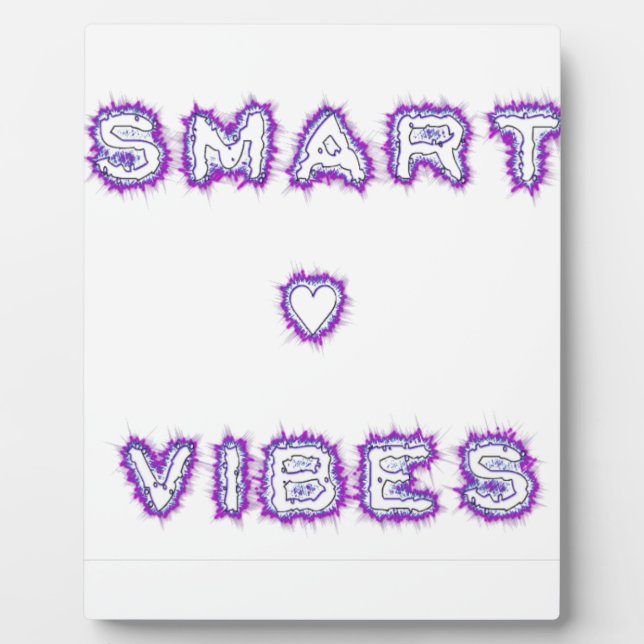 Smart Vibes Zitat Text Art Design Fotoplatte (Vorderseite)