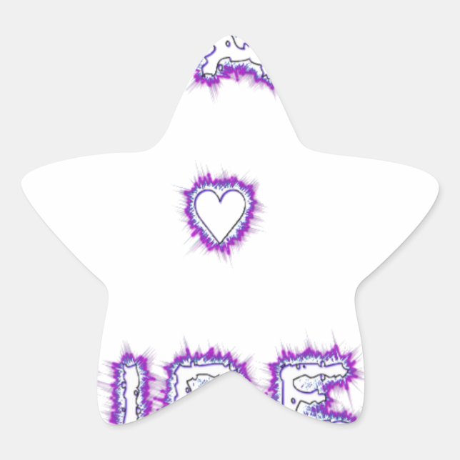 Smart Vibes Zitat Text Art Design Stern-Aufkleber (Vorderseite)