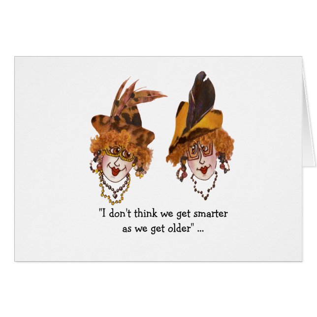 Smart Whimsical Ladys Card (Vorderseite (Horizontal))