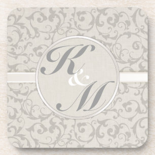 SmartElegance Gray Wedding Collection Getränkeuntersetzer