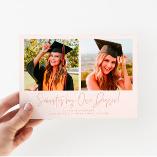 Smarter By One Degree Pfirsich Grad Mehrfachfoto Ankündigung