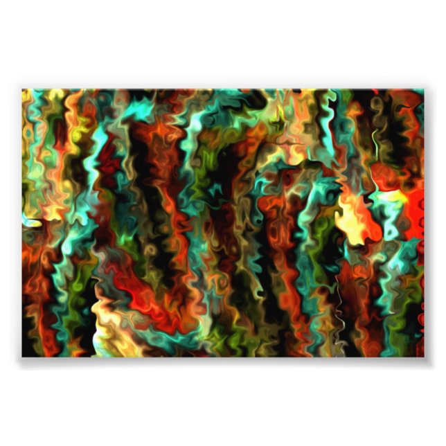Smarter Wavy Abstrakt Moderne Art 1.5 Fotodruck (Vorne)