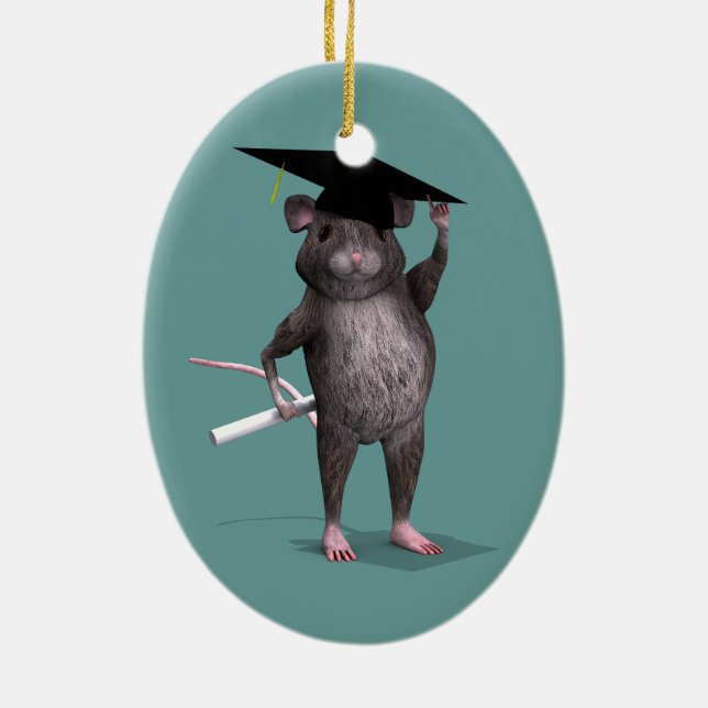 Smartest Rat in der Stadt Keramikornament (Hinten)