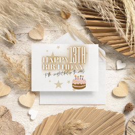 Smartestes Kind in der Welt Gold Kuchen Geburtstag Feiertagskarte