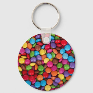 Smarties-mehrfarbige Süßigkeiten Schlüsselanhänger