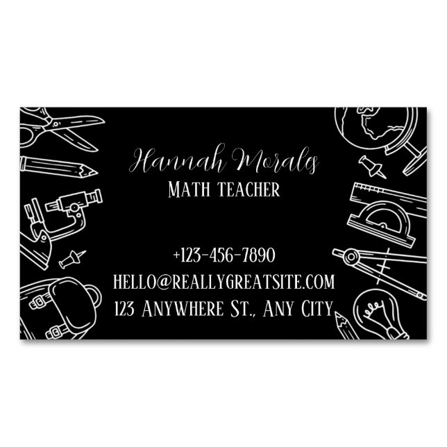 SmartMath Tutoring Services Magnetische Visitenkarte (Vorderseite)