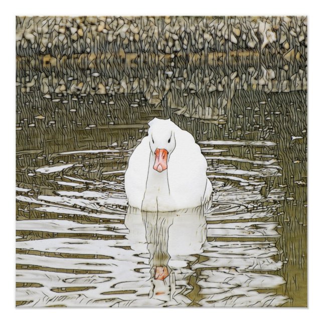 SmartMix Animal - Swan Poster (Vorderseite)