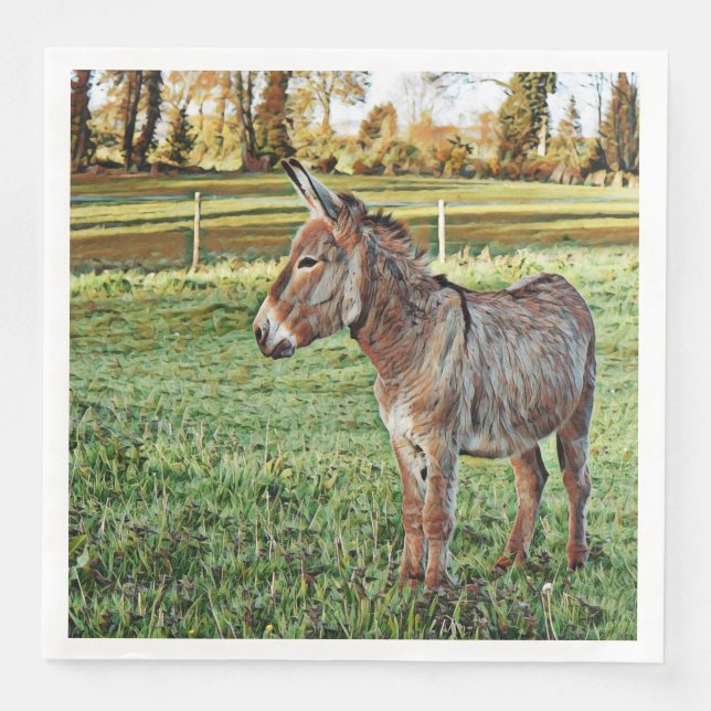 Smartmix-Tier - Esel 1 Serviette (Vorderseite)