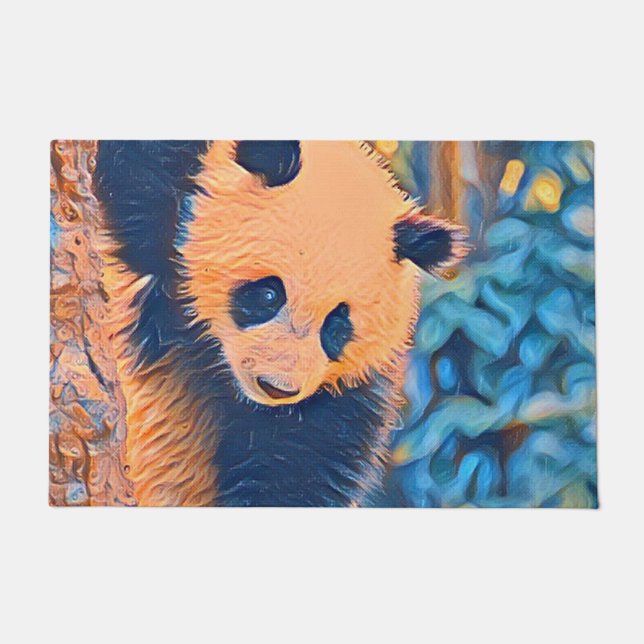 Smartmix-Tier - Panda Fußmatte (Vorderseite)