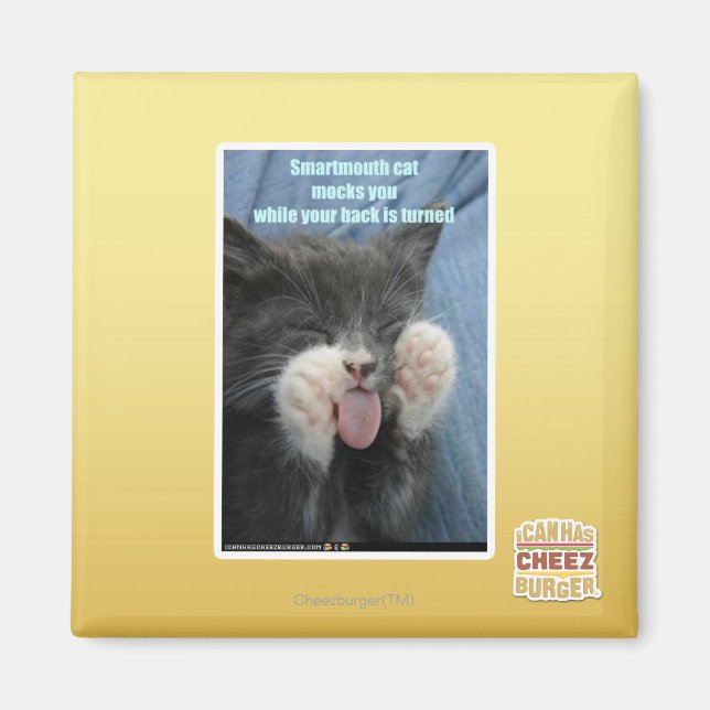 Smartmouth Katze Magnet (Vorne)