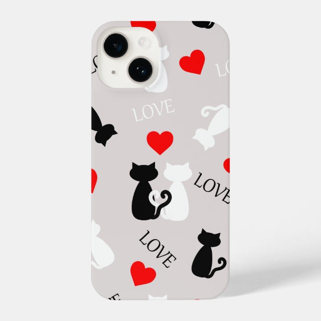 Smartphone case with cats iPhone 14 hülle (Rückseite)