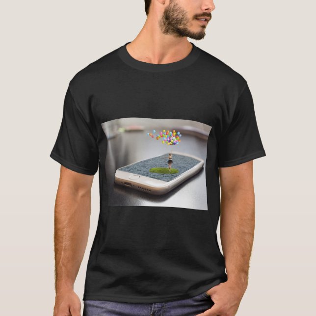 Smartphone Composite Art T-Shirt (Vorderseite)