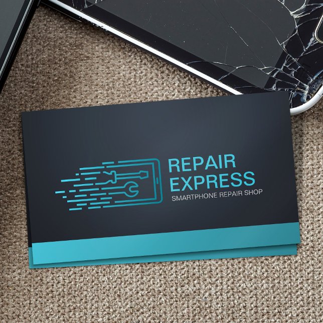 Smartphone Express-Reparatur Visitenkarte (Von Creator hochgeladen)