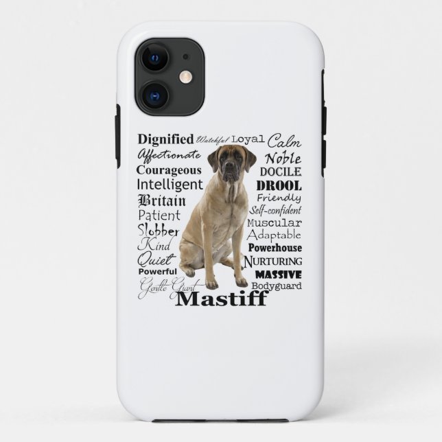 Smartphone-Fall Mastiff Traits Case-Mate iPhone Hülle (Rückseite)