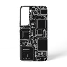Smartphone internes schematisches Blueprint-Schalt