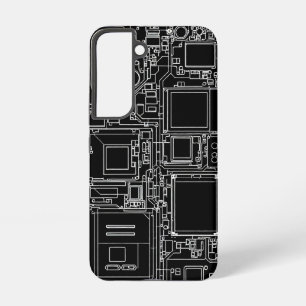 Smartphone internes schematisches Blueprint-Schalt Samsung Galaxy Hülle