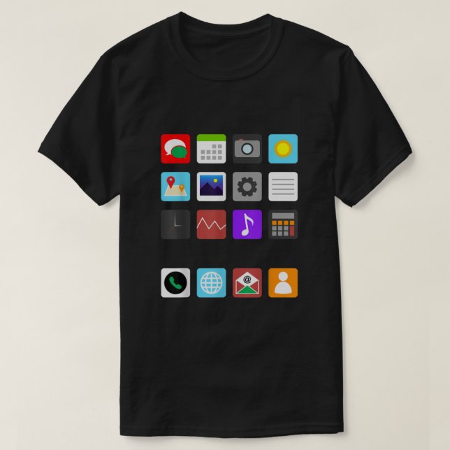 Smartphone Mobile App Handy Kostüm Halloween T-Shirt (Design vorne)