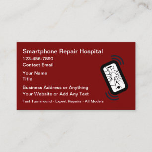 Smartphone-Reparaturshop Einfach  Visitenkarte
