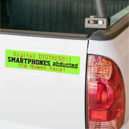 Smartphones entführte den menschliche autoaufkleber