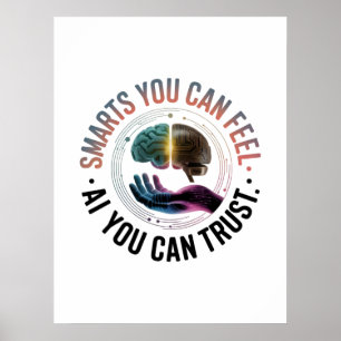 Smarts, die Sie fühlen können - AI Brain Futuristi Poster