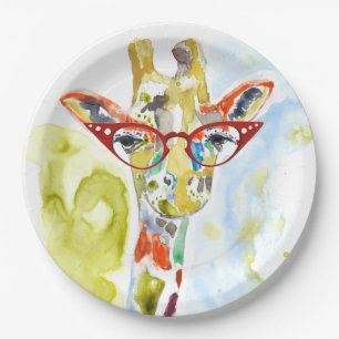 Smarty-Hosen Giraffe Pappteller