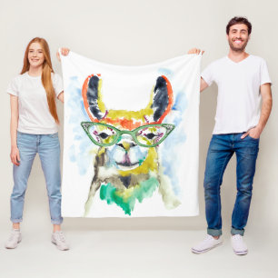 Smarty-Hosen Lama Fleecedecke