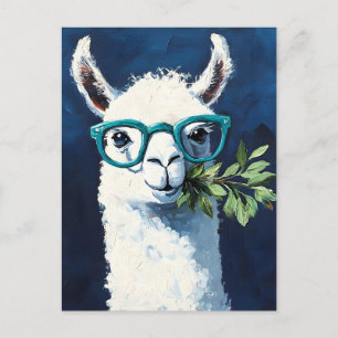 Smarty Llama Chic Feiertagspostkarte