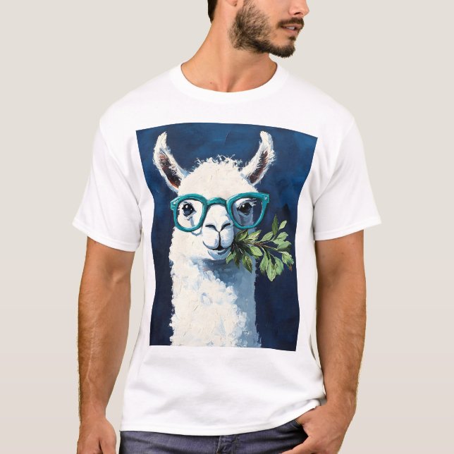 Smarty Llama Chic T-Shirt (Vorderseite)