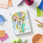 Smarty-Pants-Elefant iPad Pro Hülle<br><div class="desc">Dieser Aquarelldruck zeichnet sich durch einen farbenfrohen Elefanten in Brillen aus | Von Jennifer Goldberger. Bild-ID: 122135GG</div>