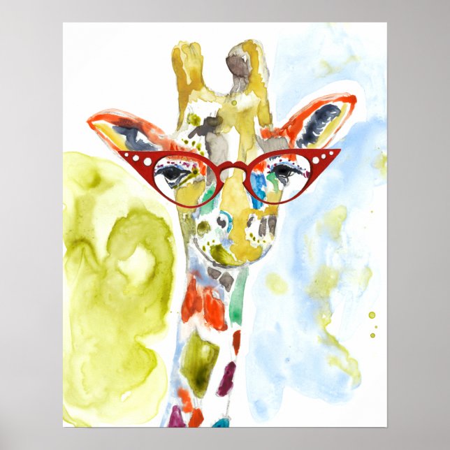 Smarty-Pants Giraffe Poster (Vorne)
