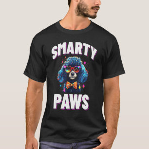 Smarty Paws Poodle Hund mit Brille T-Shirt