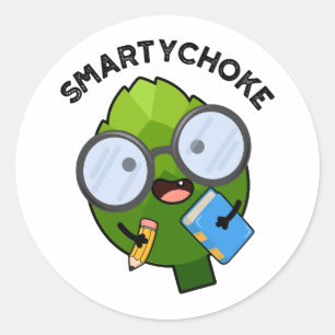 Smartychoke Funny Artichoke Pun Runder Aufkleber