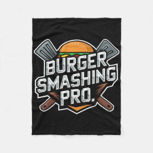 Smash Burger Lover gegrillter Cheeseburger Flat To Fleecedecke