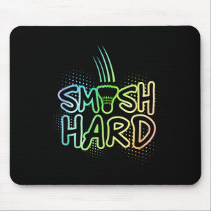 Smash Hard Graphic Badminton Player Badminton Spor Mousepad